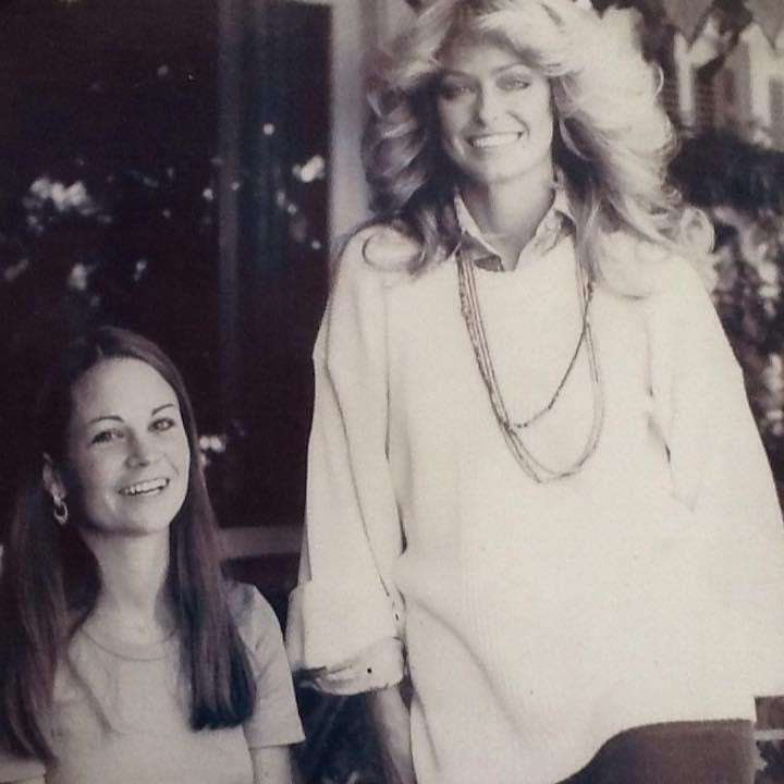 Catherine Nixon COoke in her early career with Farrah Fawcett